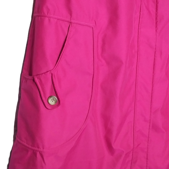 Lands End Raspberry Pink Anorak Full Zip Jacket - Picture 2 of 6